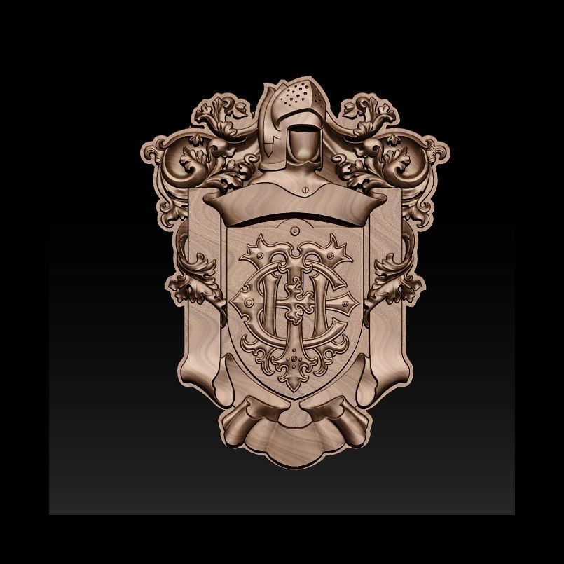 Classical Nameplate frame 3D print model_23