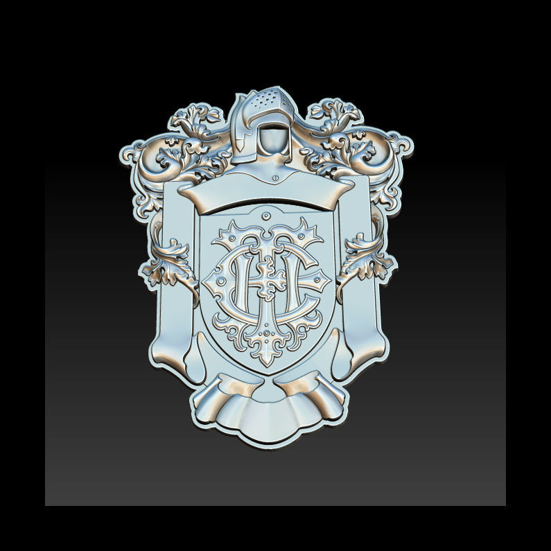 Classical Nameplate frame 3D print model_11