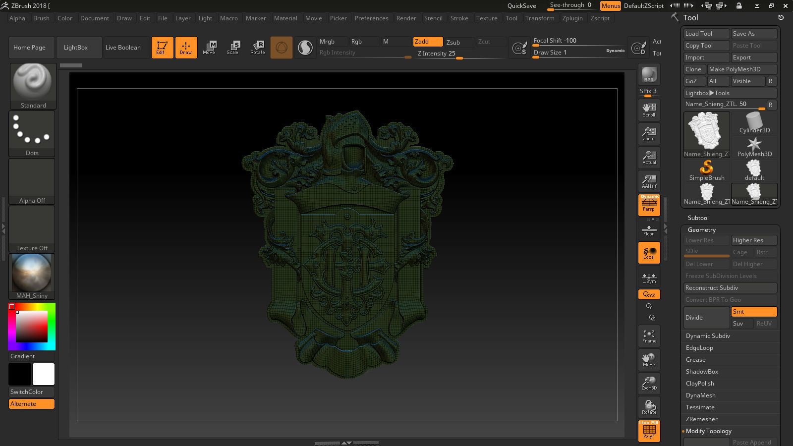 Classical Nameplate frame 3D print model_26