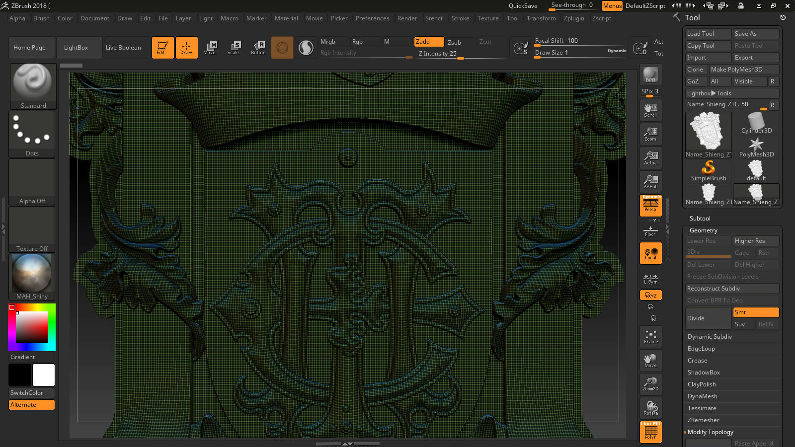 Classical Nameplate frame 3D print model_22