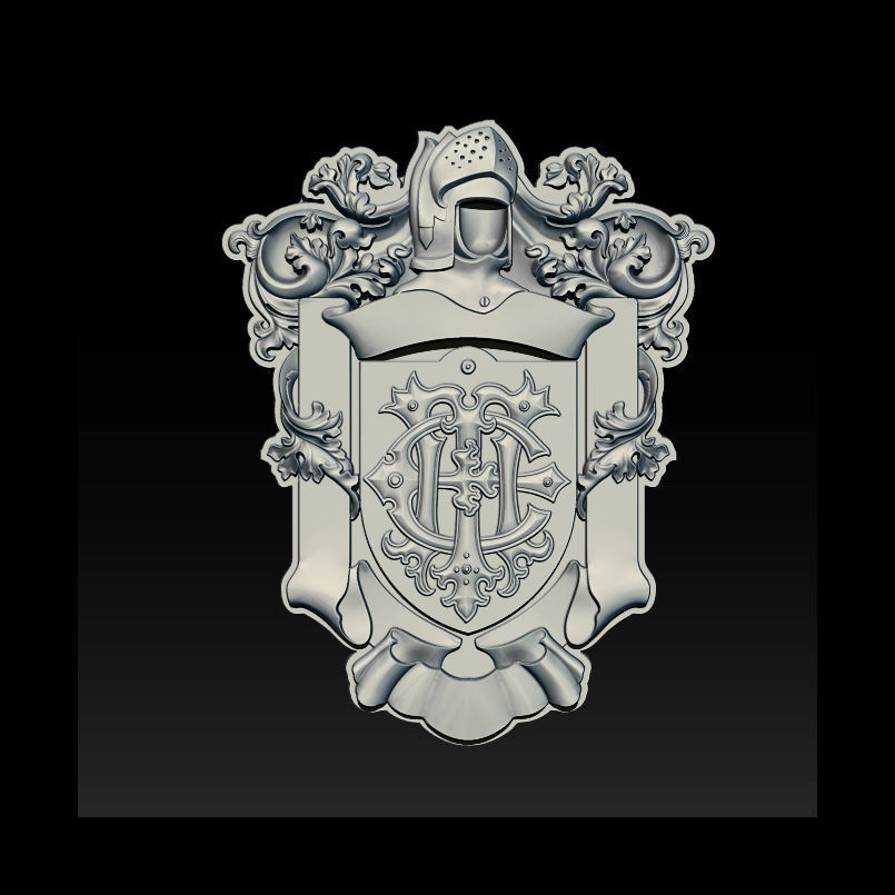 Classical Nameplate frame 3D print model_7