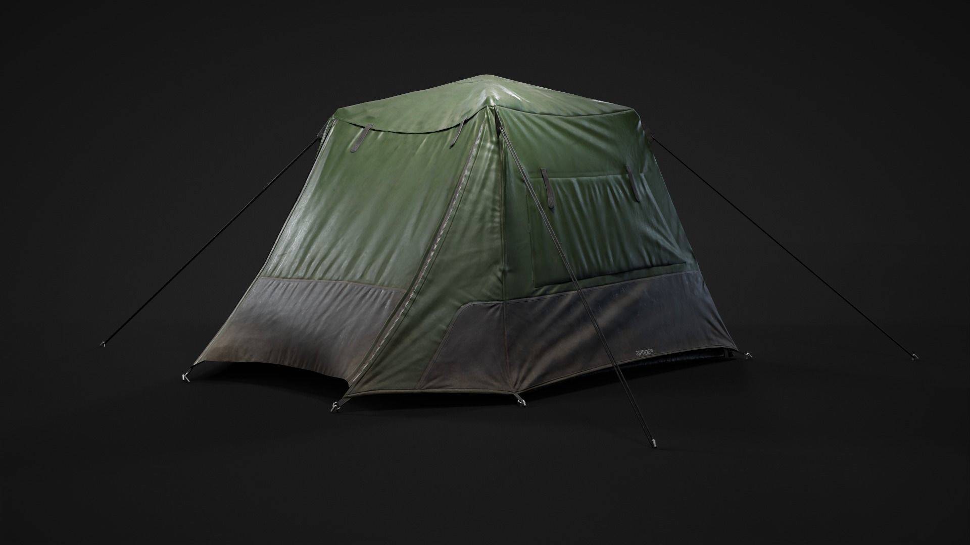 Camping Tent Low-poly 3D model_3