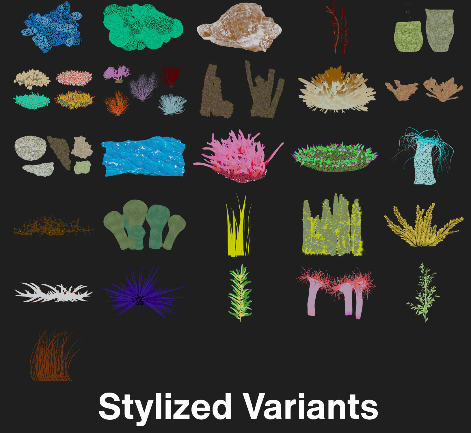 The Coral And Creatures Collection 3D model_13