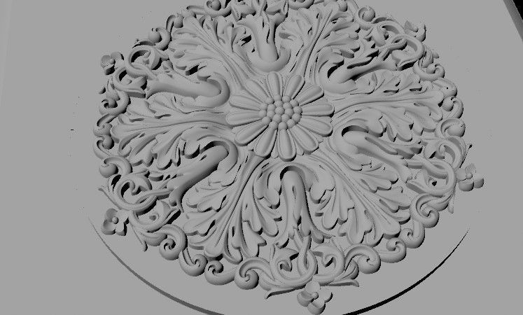 fireplace gold 3D model_3