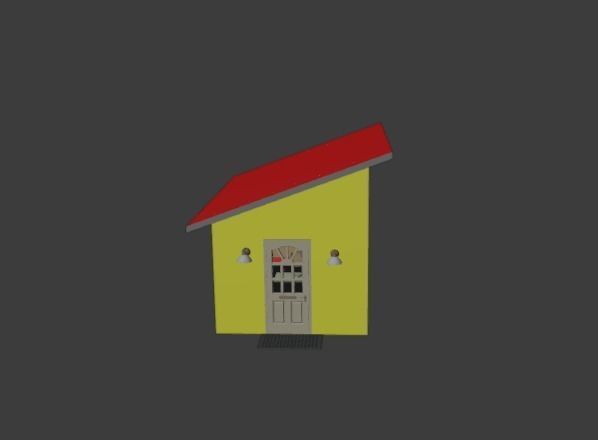 GAMING room high detailed Low-poly 3D model_5
