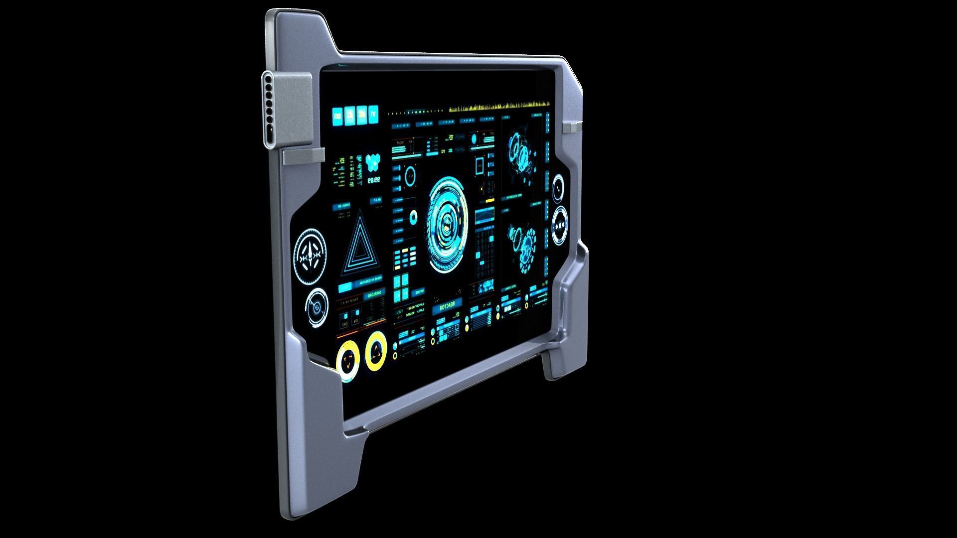 Sci-fi Touch Pad 3 3D model_6