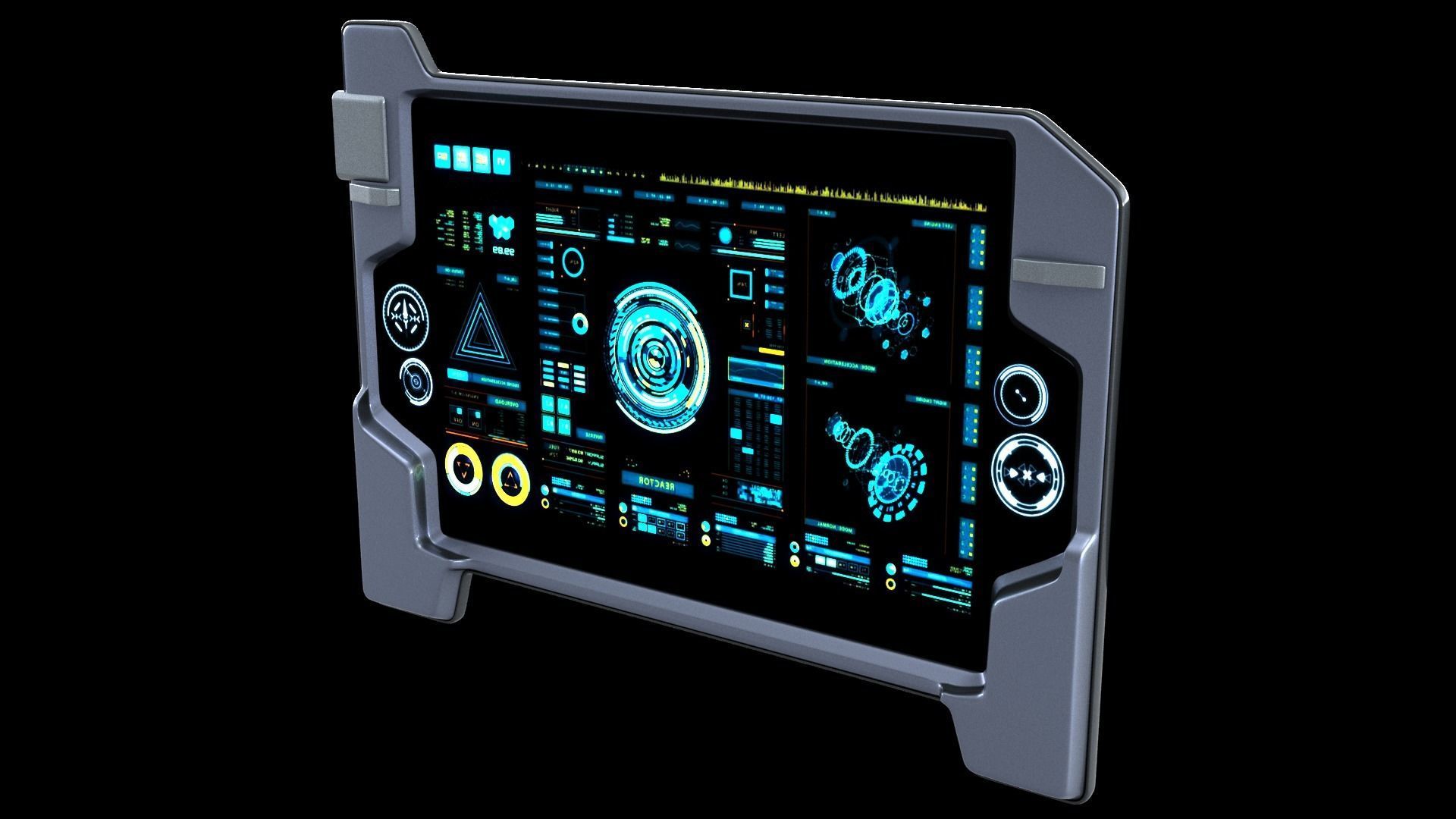 Sci-fi Touch Pad 3 3D model_8