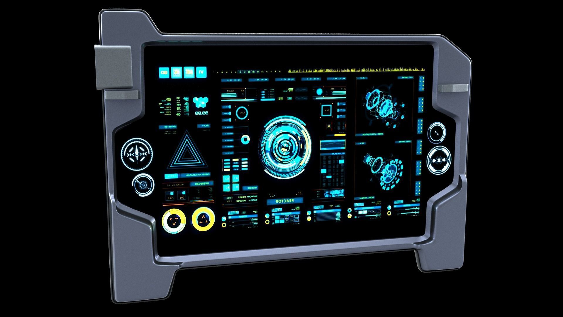 Sci-fi Touch Pad 3 3D model_7