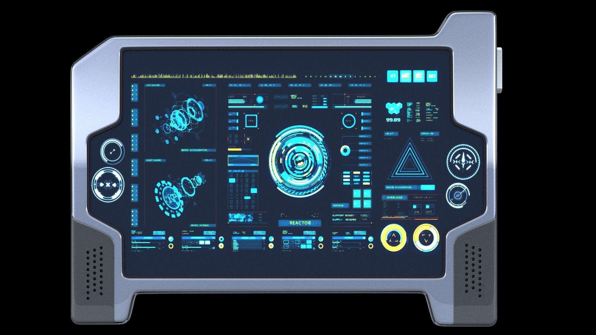 Sci-fi Touch Pad 3 3D model_11