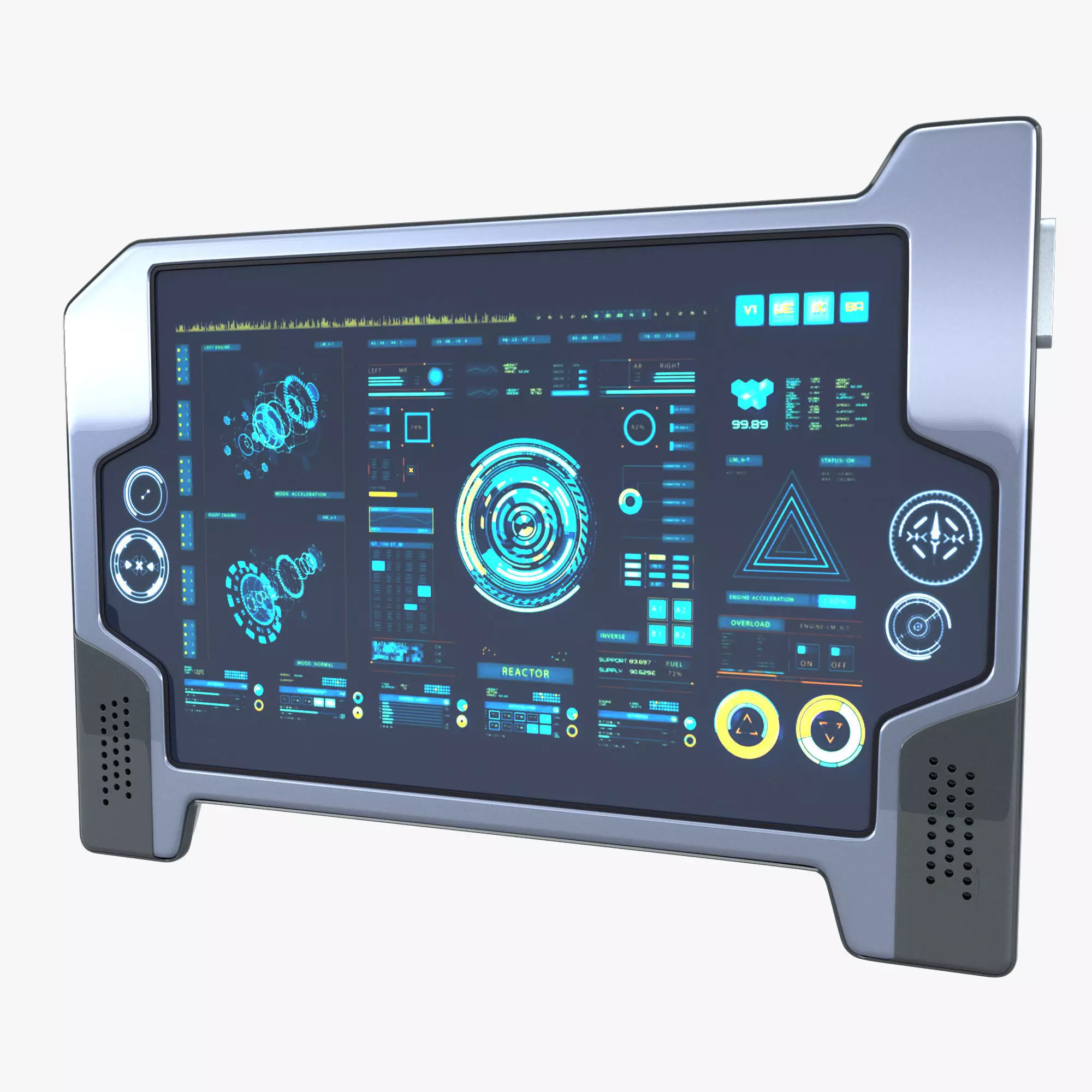 Sci-fi Touch Pad 3 3D model_0