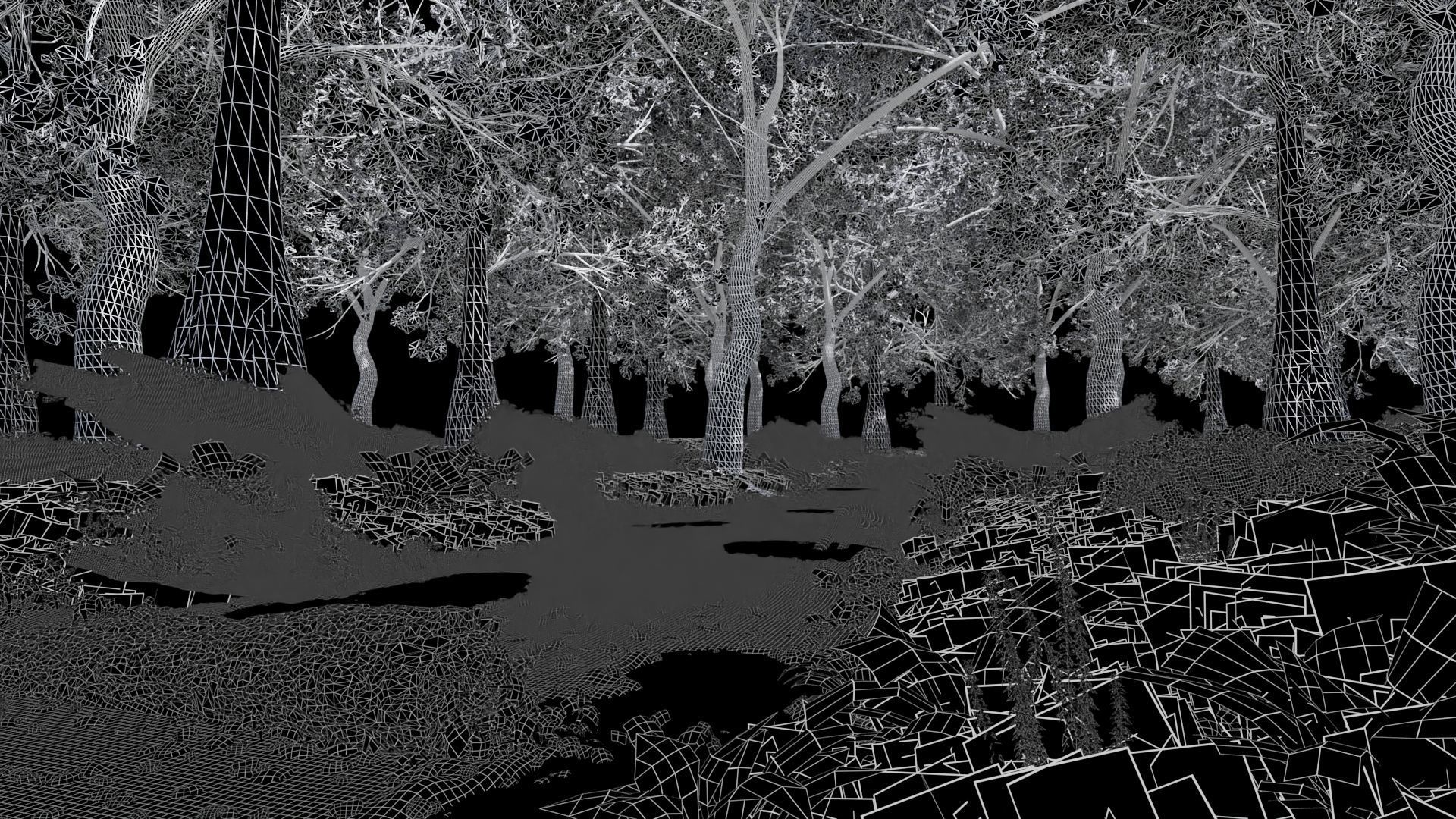 Forest Scene 3D model_9