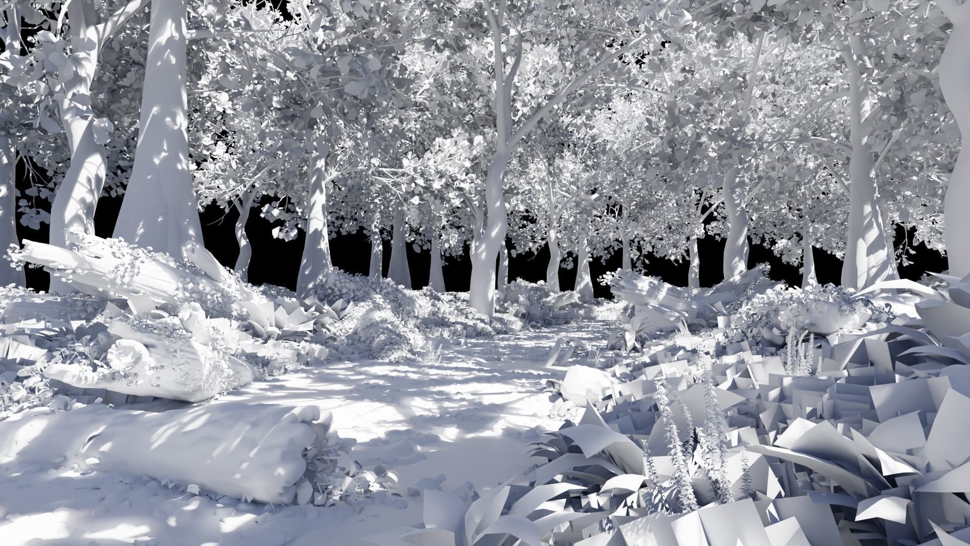 Forest Scene 3D model_8
