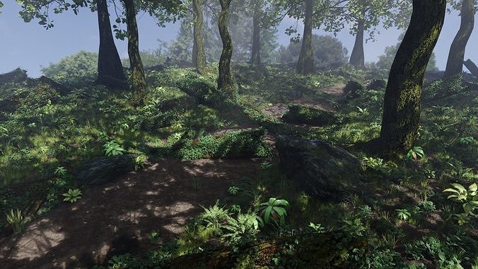 Forest Scene 3D model 4