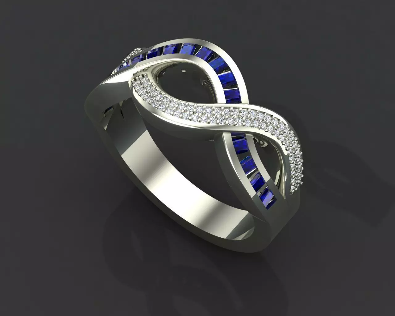 crossover ring 3D print model_0