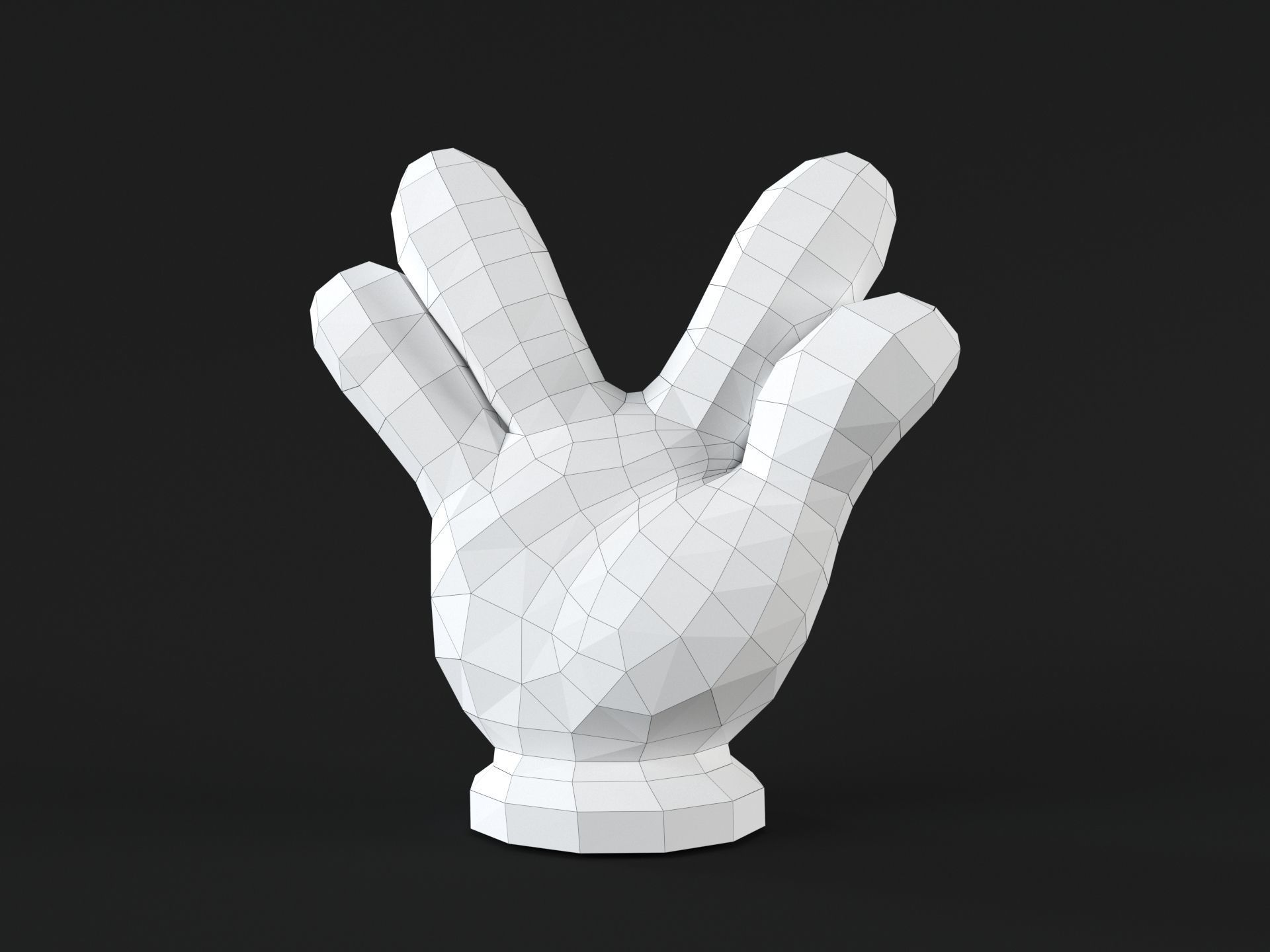Mickey Hand Star Trek 3D print model_2