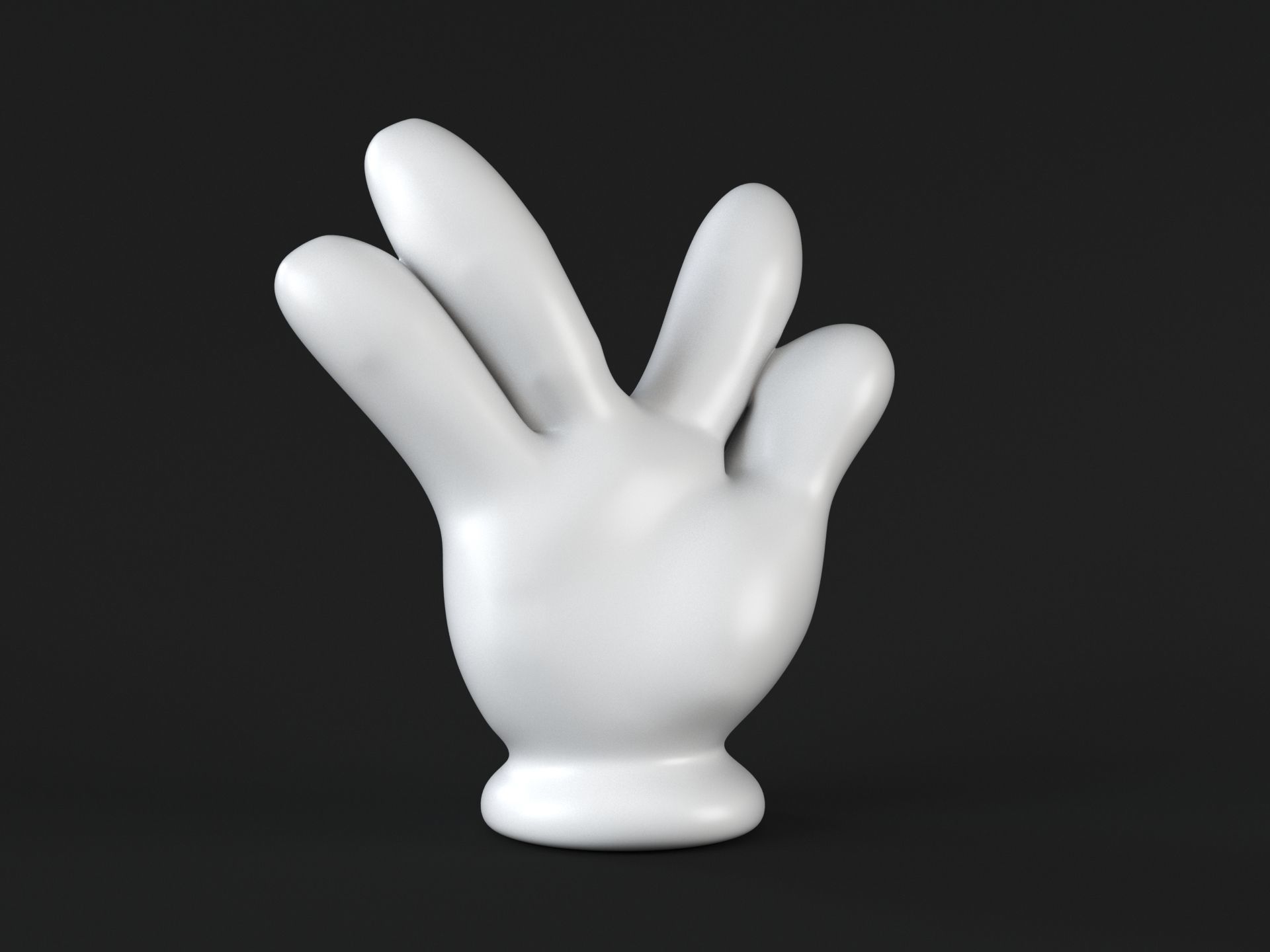 Mickey Hand Star Trek 3D print model_10