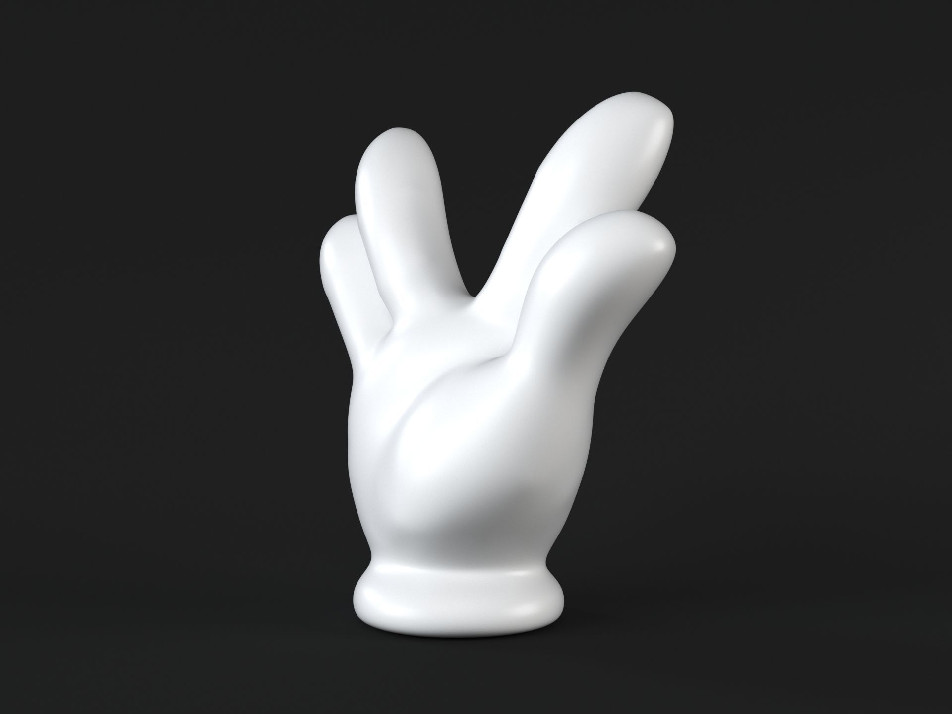 Mickey Hand Star Trek 3D print model_3