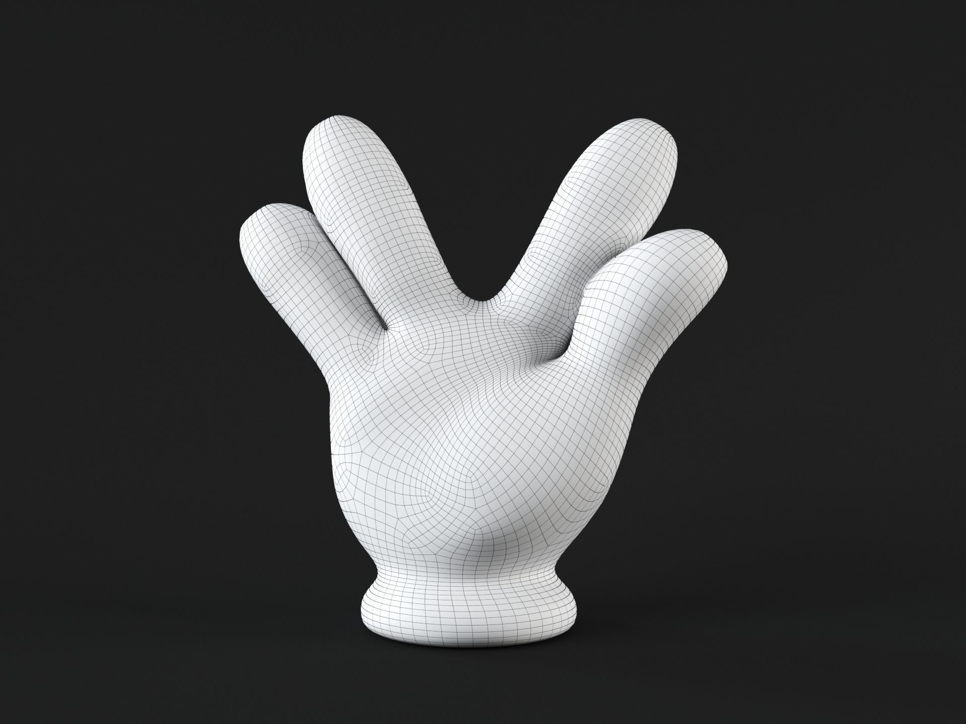 Mickey Hand Star Trek 3D print model_1