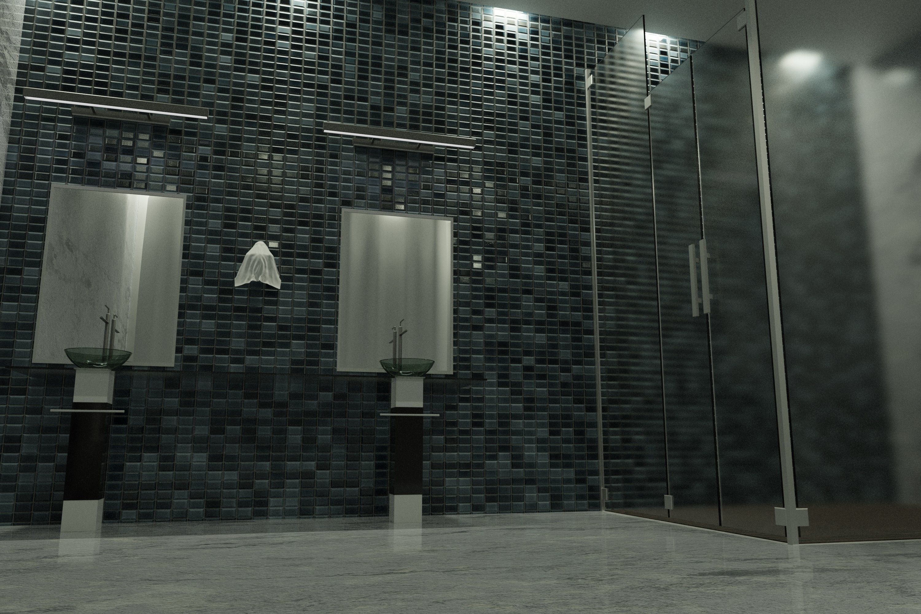 Bath interior 3D model_2