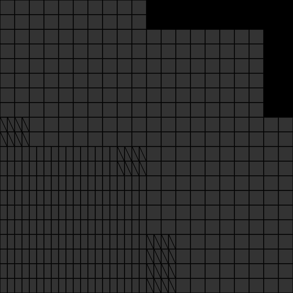 The Moon in space Low-poly 3D model_3