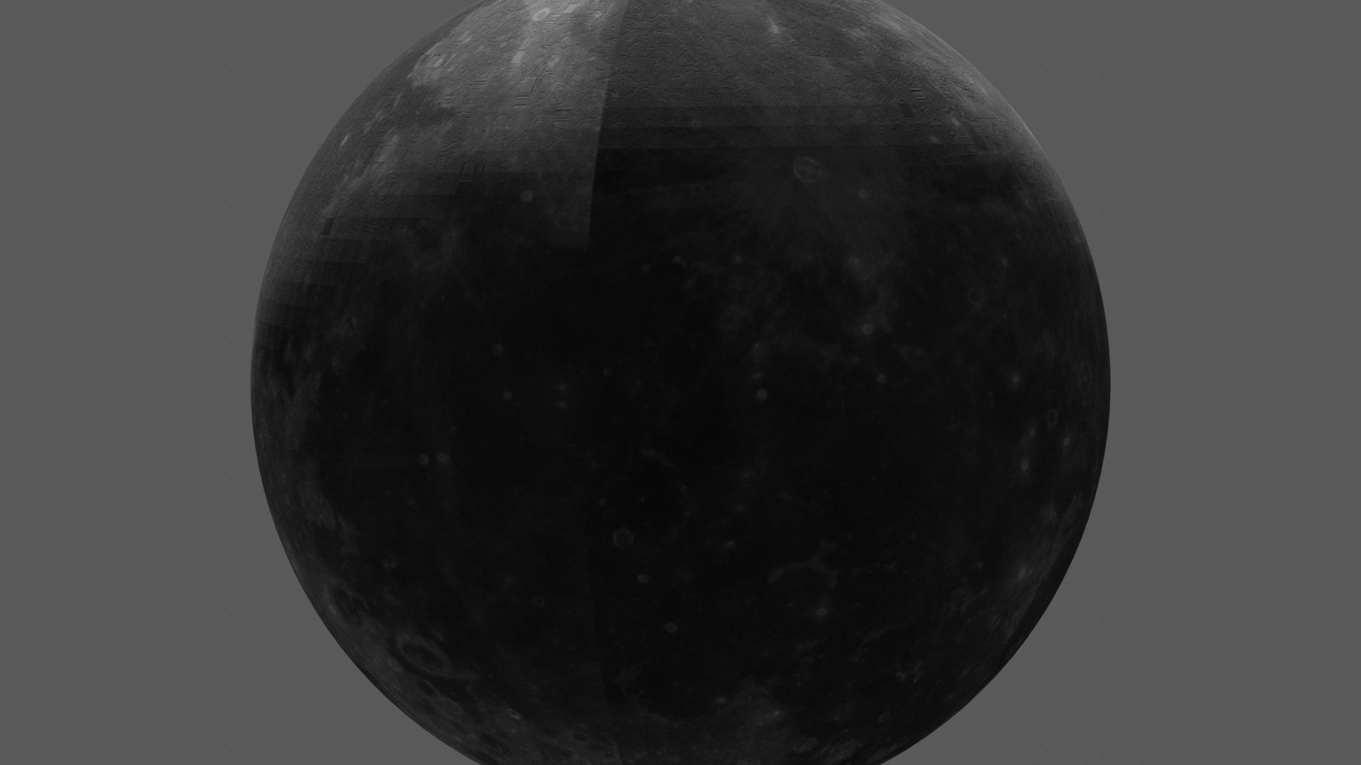 The Moon in space Low-poly 3D model_6
