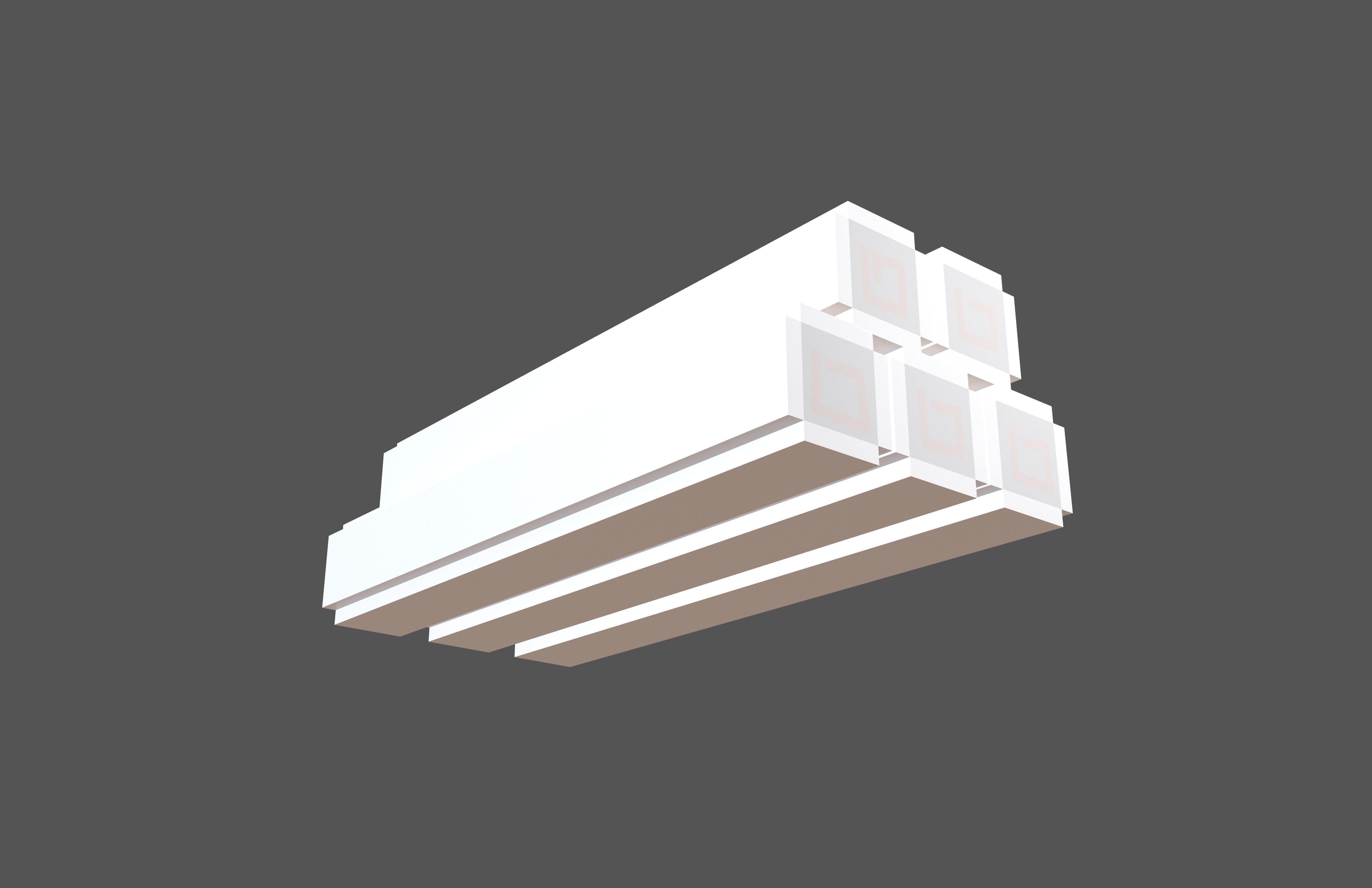 Voxel Wood Log v1 005 Low-poly 3D model_3