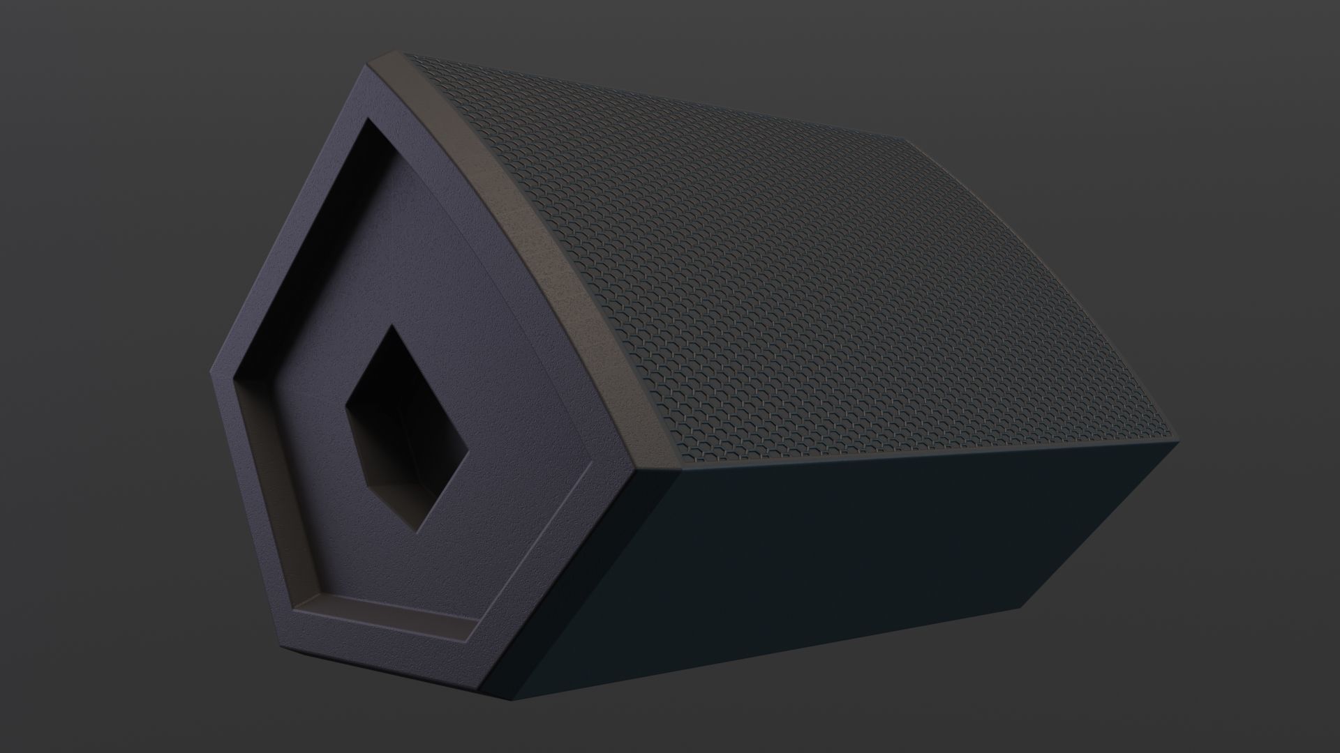 PA Active Speaker Low-poly 3D model_1
