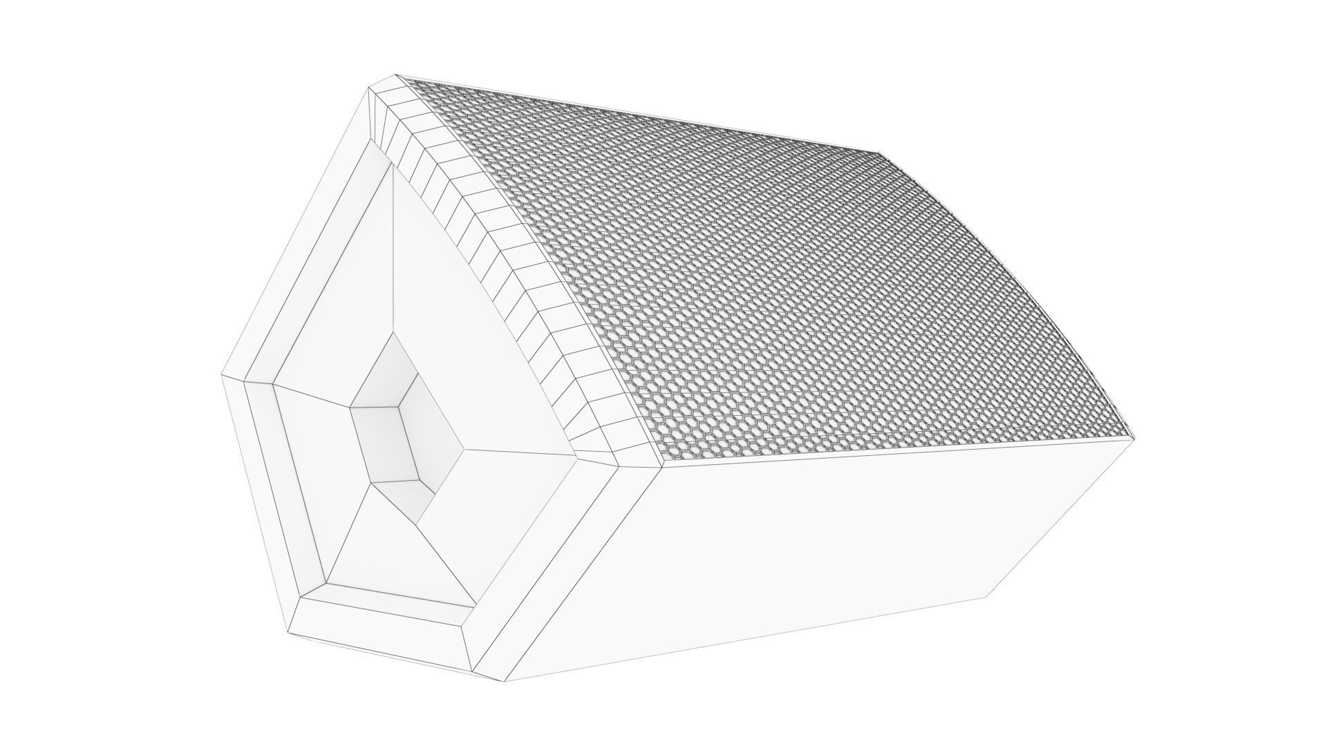 PA Active Speaker Low-poly 3D model_6