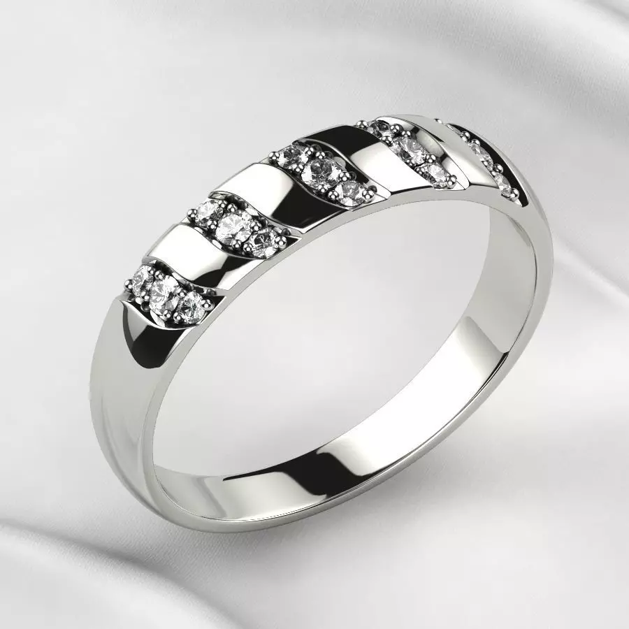 Wedding Gold Ring 3D print model