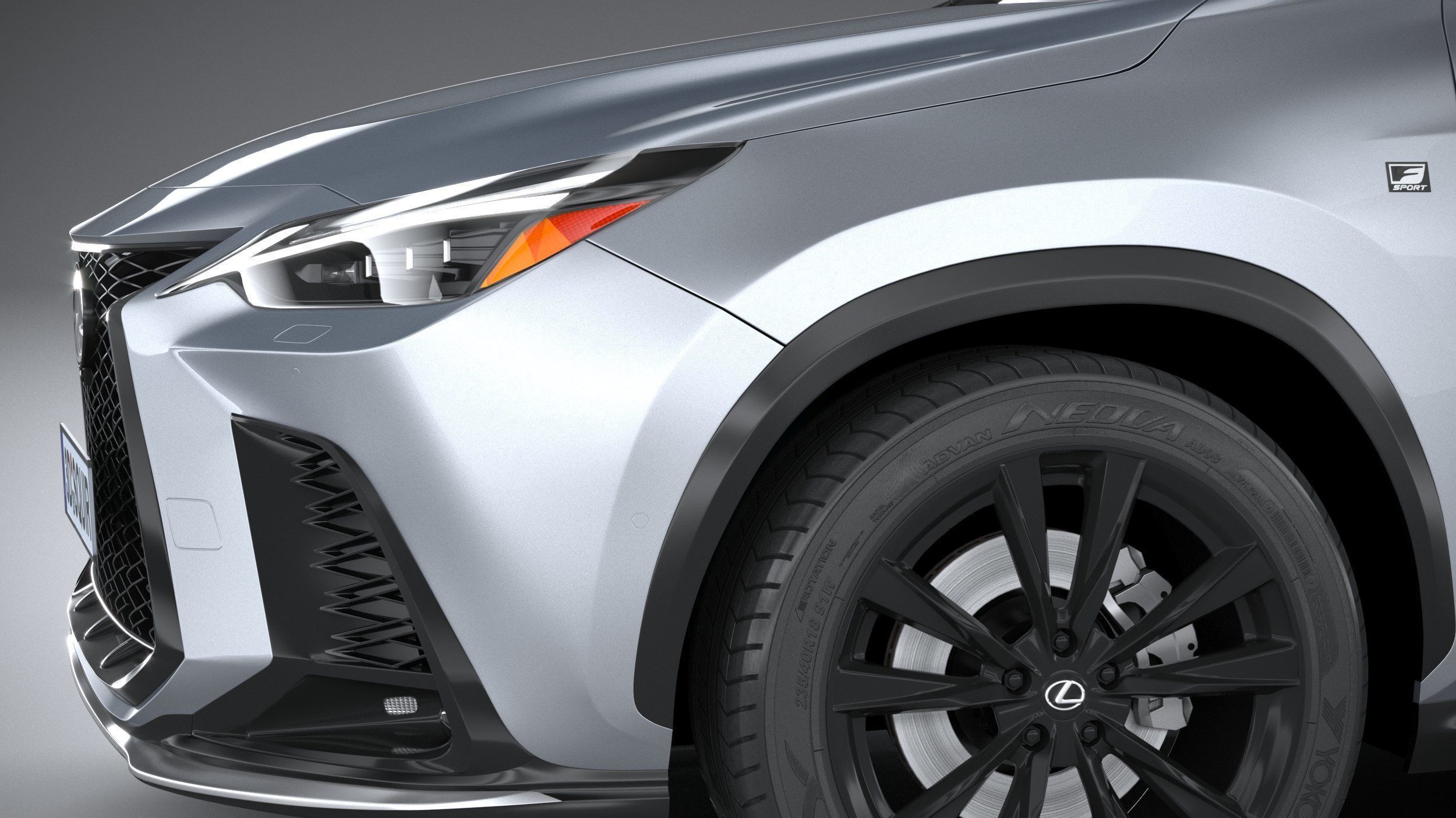 Lexus NX300 F-Sport 2022 3D model_3