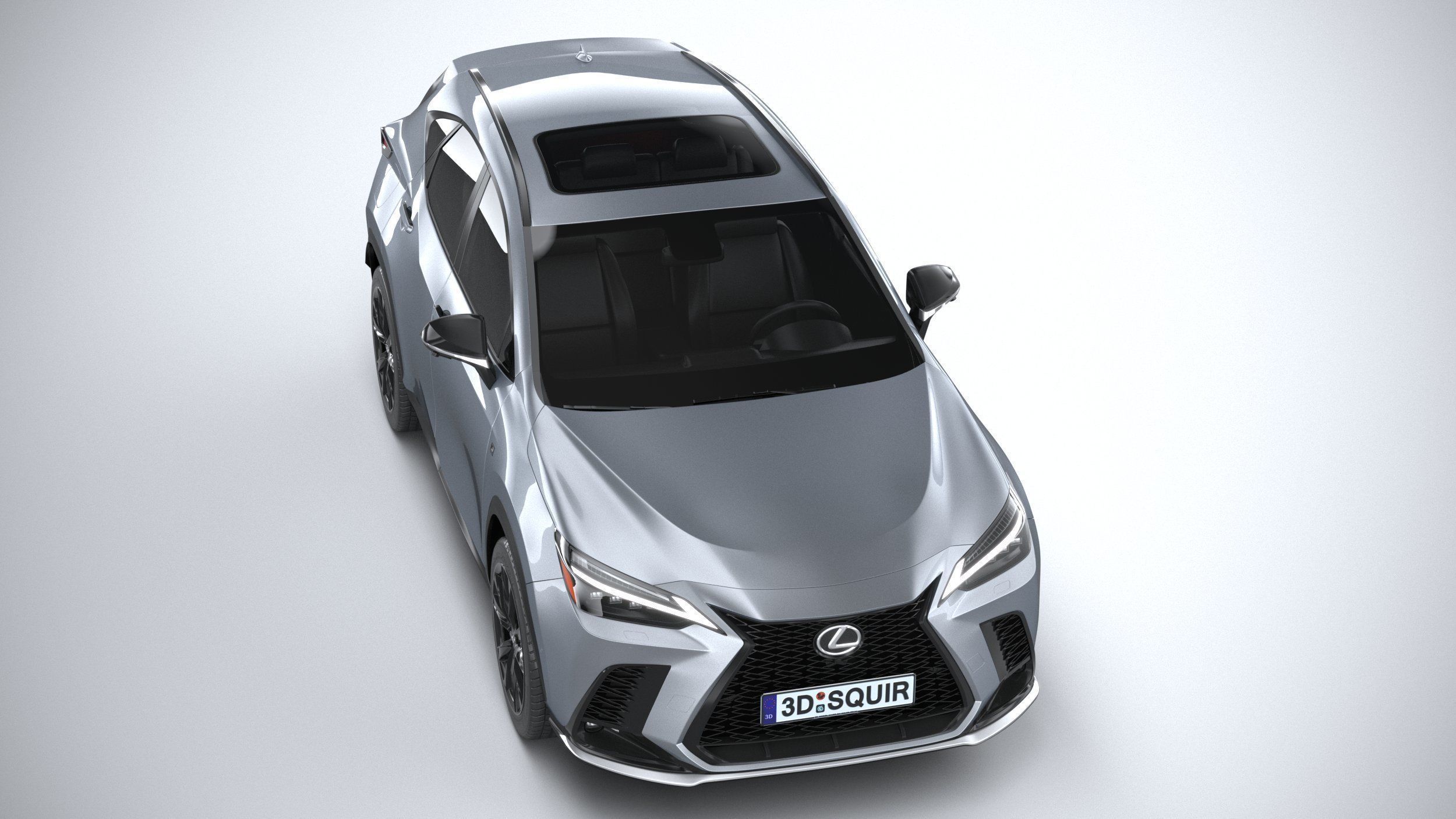 Lexus NX300 F-Sport 2022 3D model_12