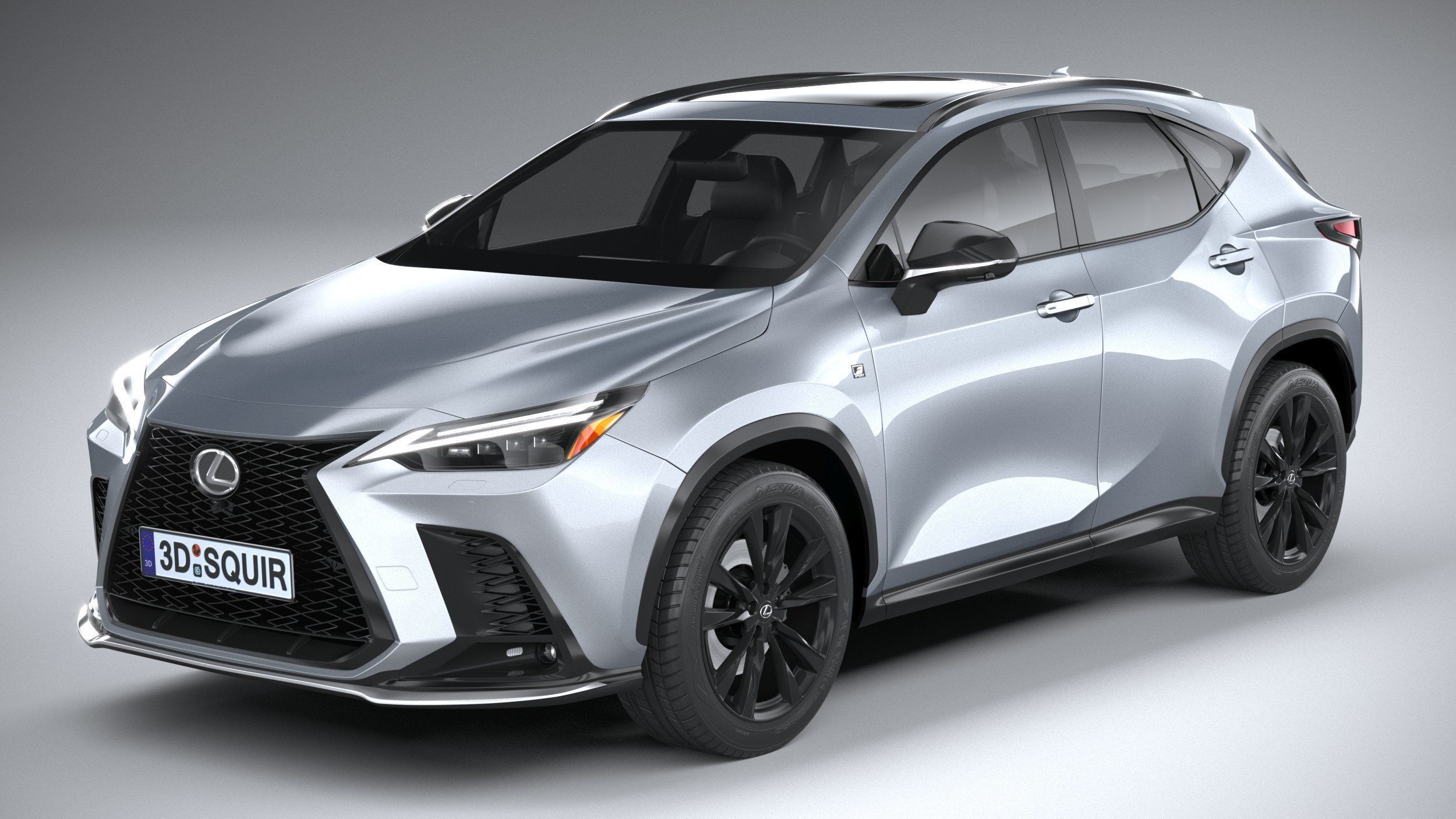 Lexus NX300 F-Sport 2022 3D model_1