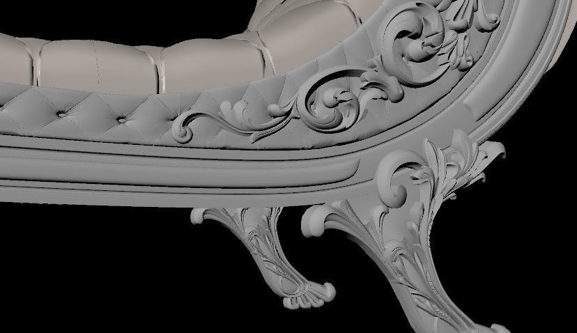 sofa High quality 3d models for processing on a cnc machine STL 3D model_2