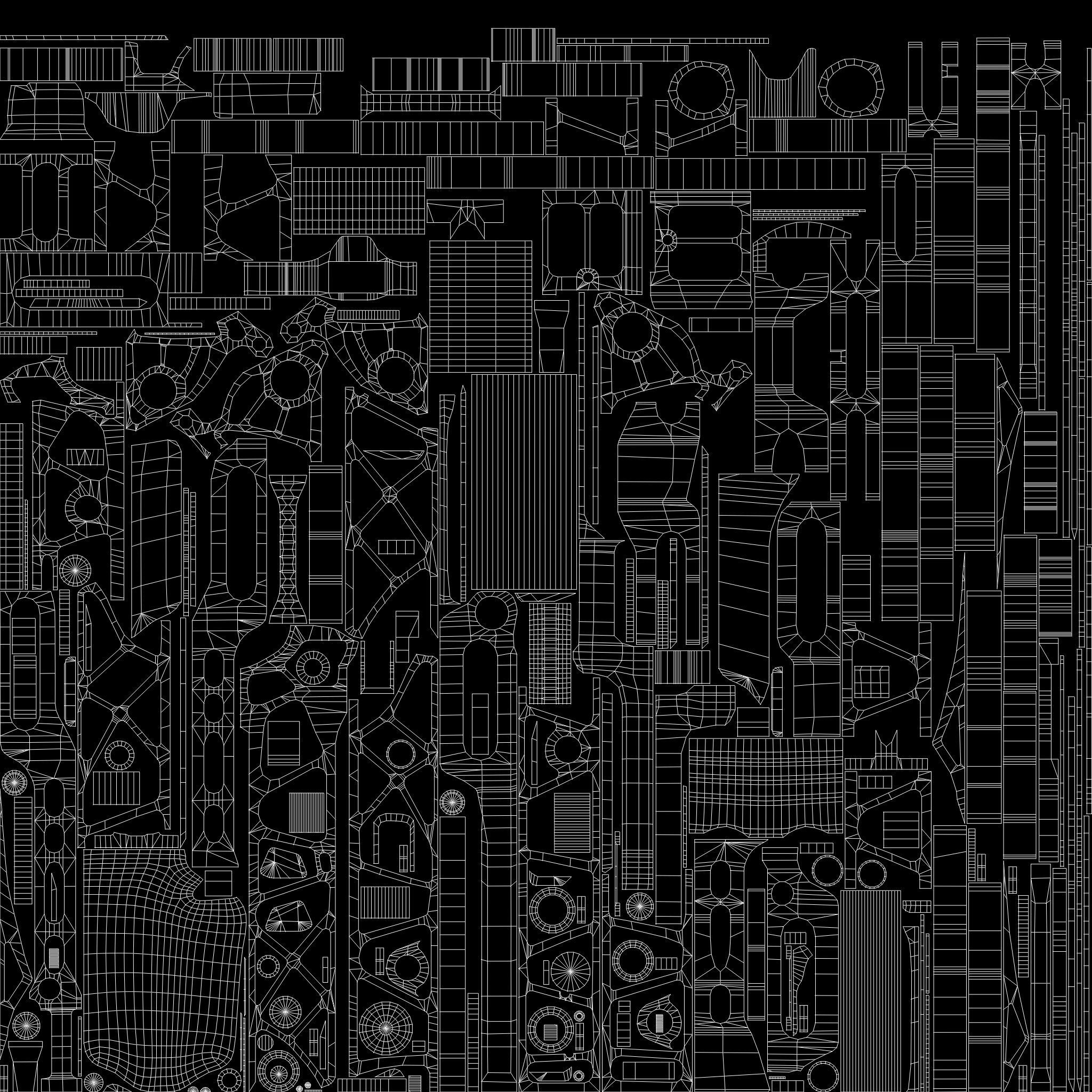 Modern Compound Bow Low-poly 3D model_20