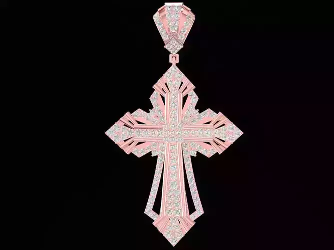 Diamond Cross Pendant for Jewelry 1261
