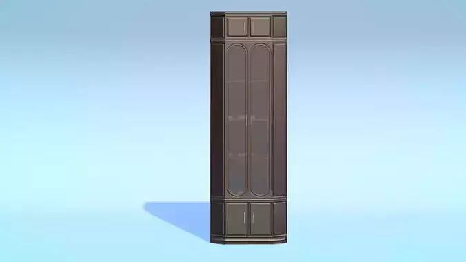 Wooden library cupboard