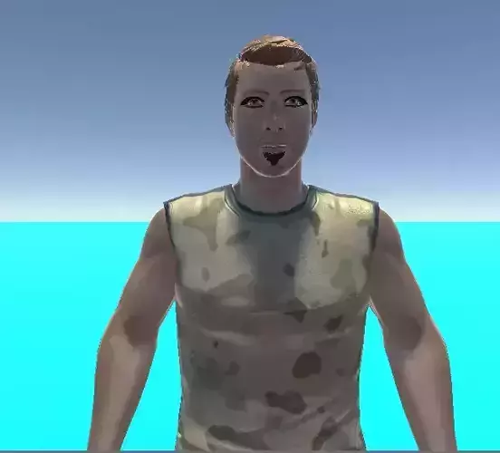 Military Pack Low-poly 3D model