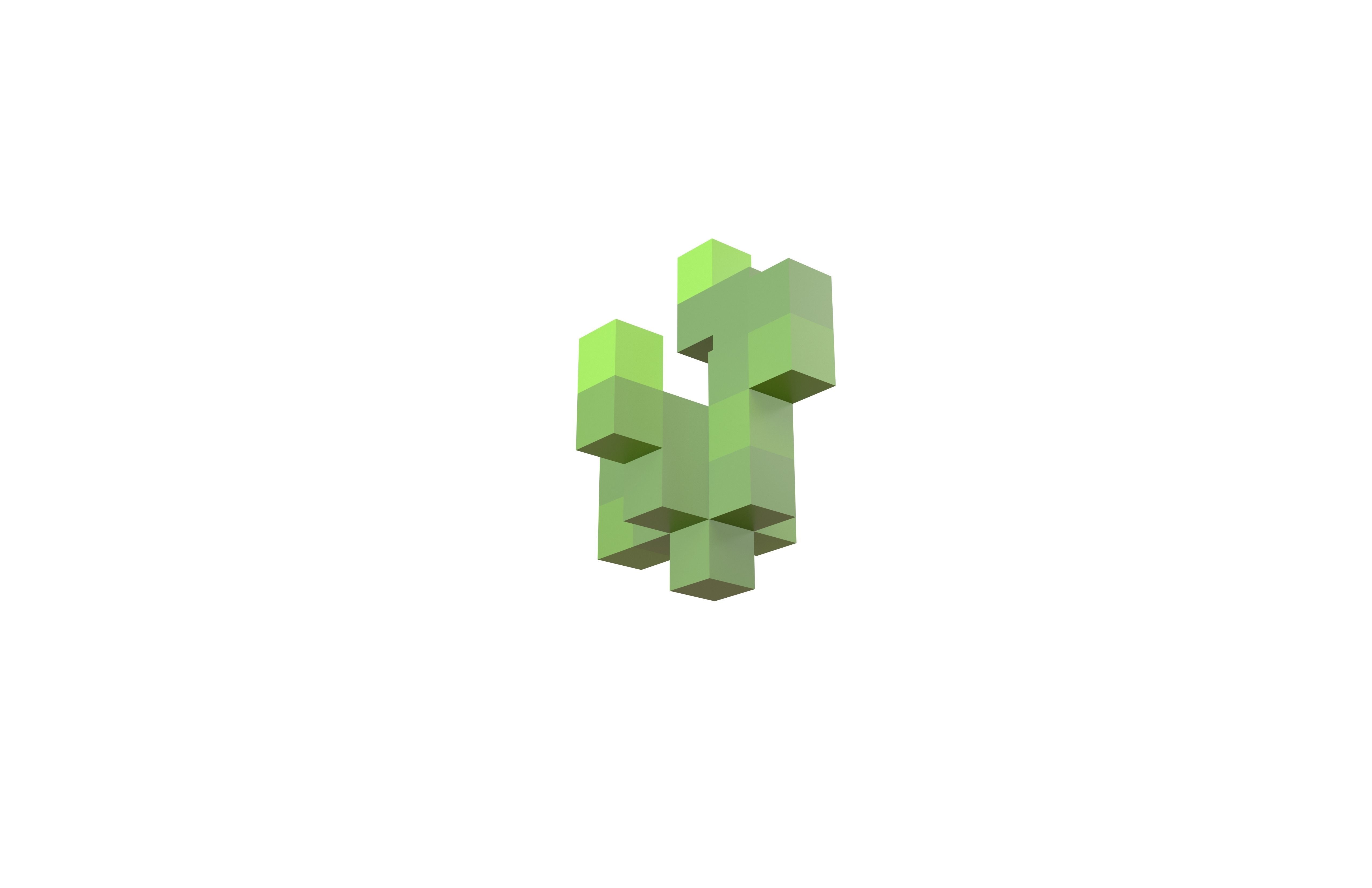 Voxel Grass v1 003 Low-poly 3D model_3