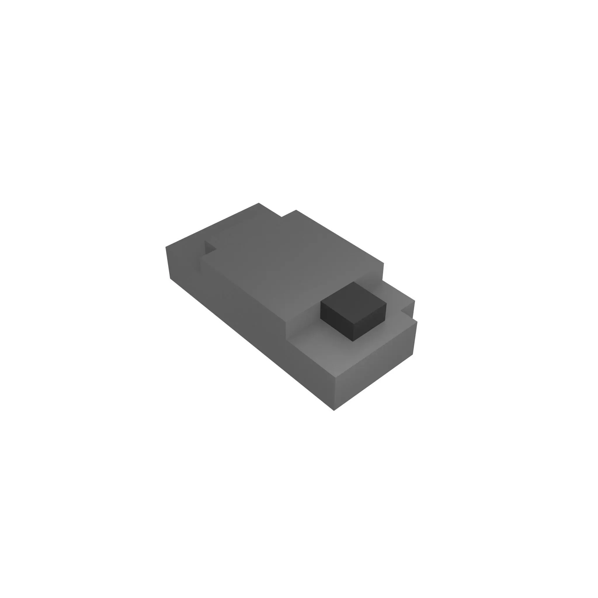 Voxel Mouse v1 001 Low-poly 3D model_0