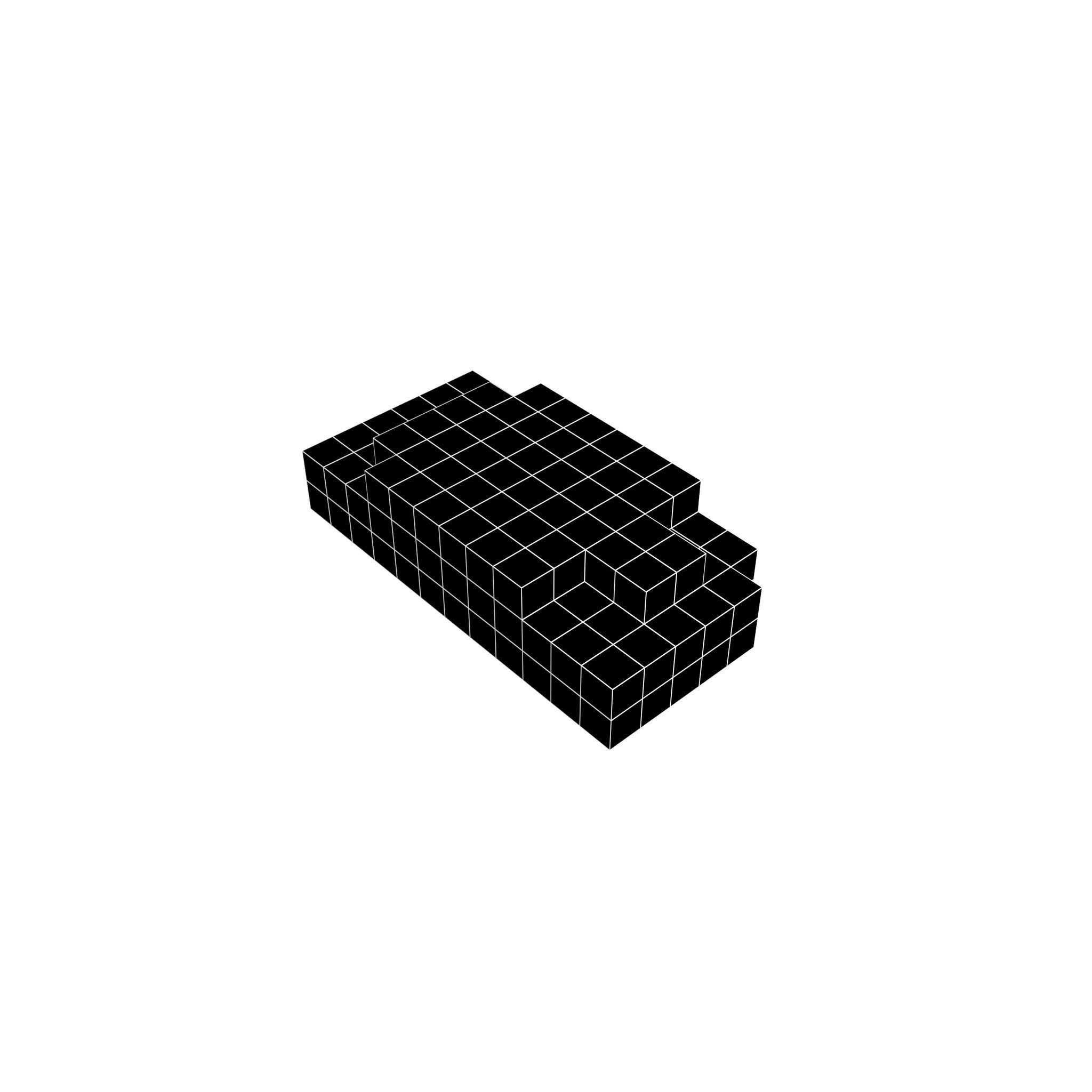 Voxel Mouse v1 001 Low-poly 3D model_4