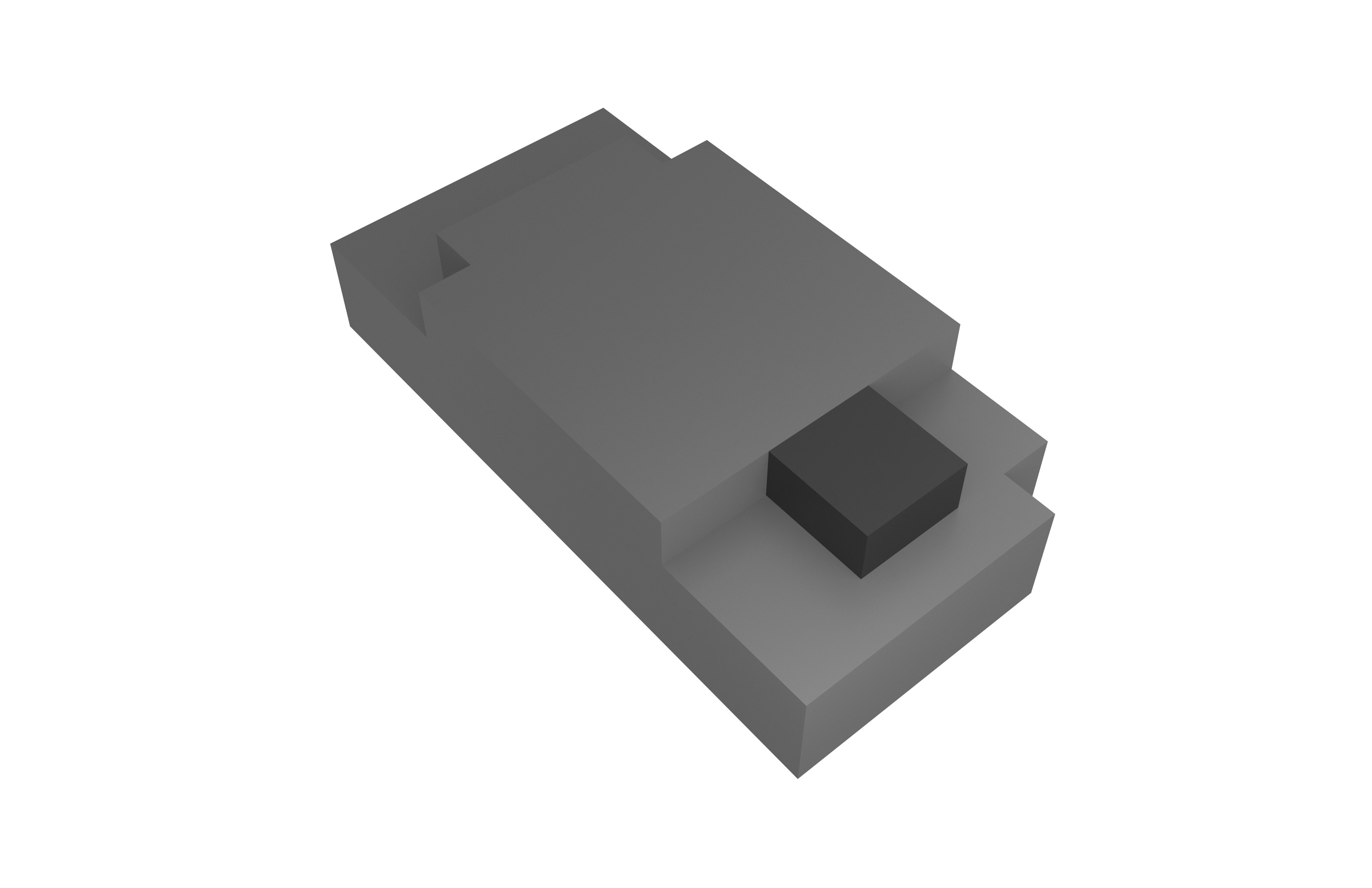 Voxel Mouse v1 001 Low-poly 3D model_3