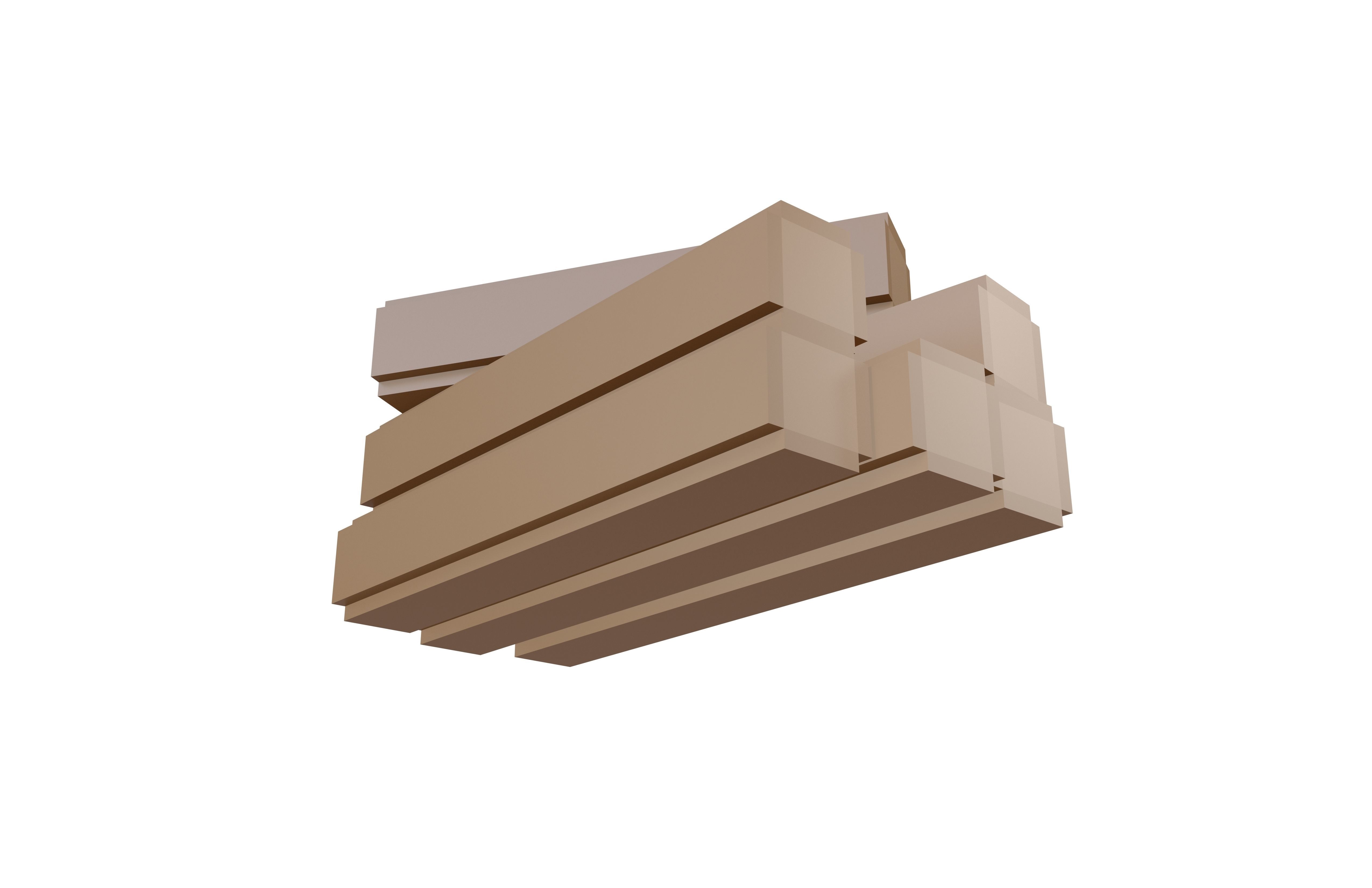 Voxel Wood Log v2 Pack 01 Low-poly 3D model_20