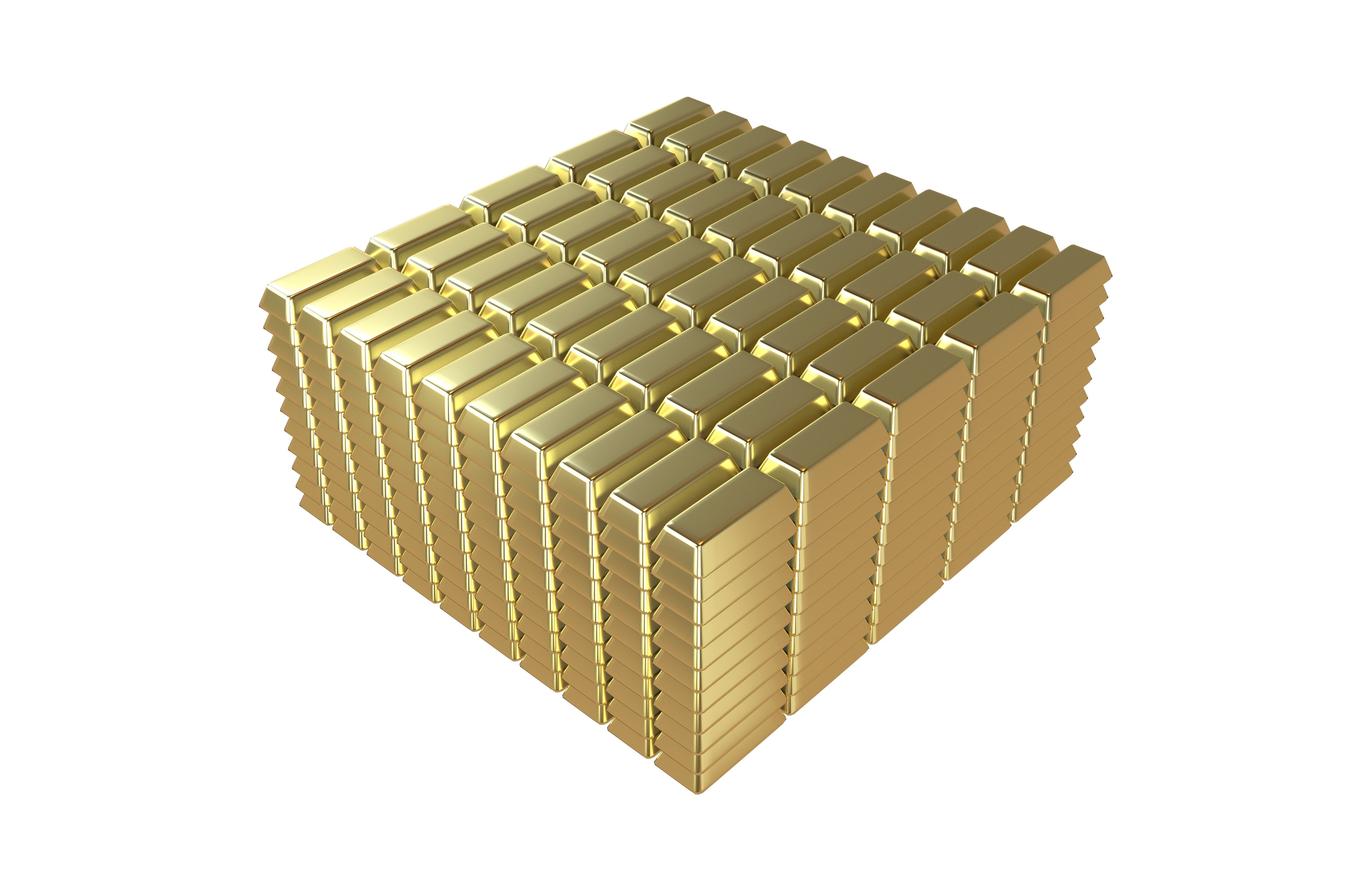 Gold Bars v1 001 3D model_2