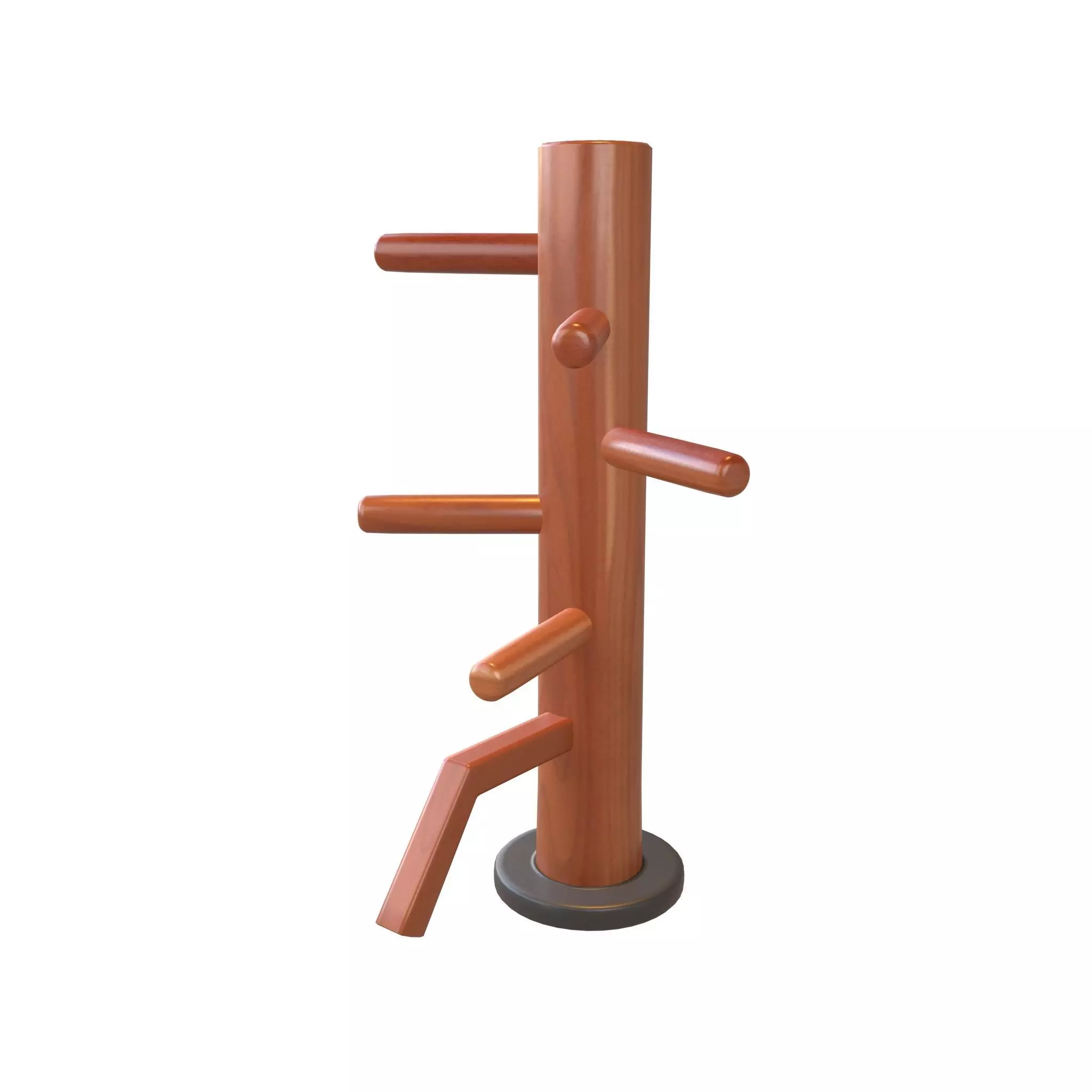 Wooden Dummy v1 001 Low-poly 3D model_0