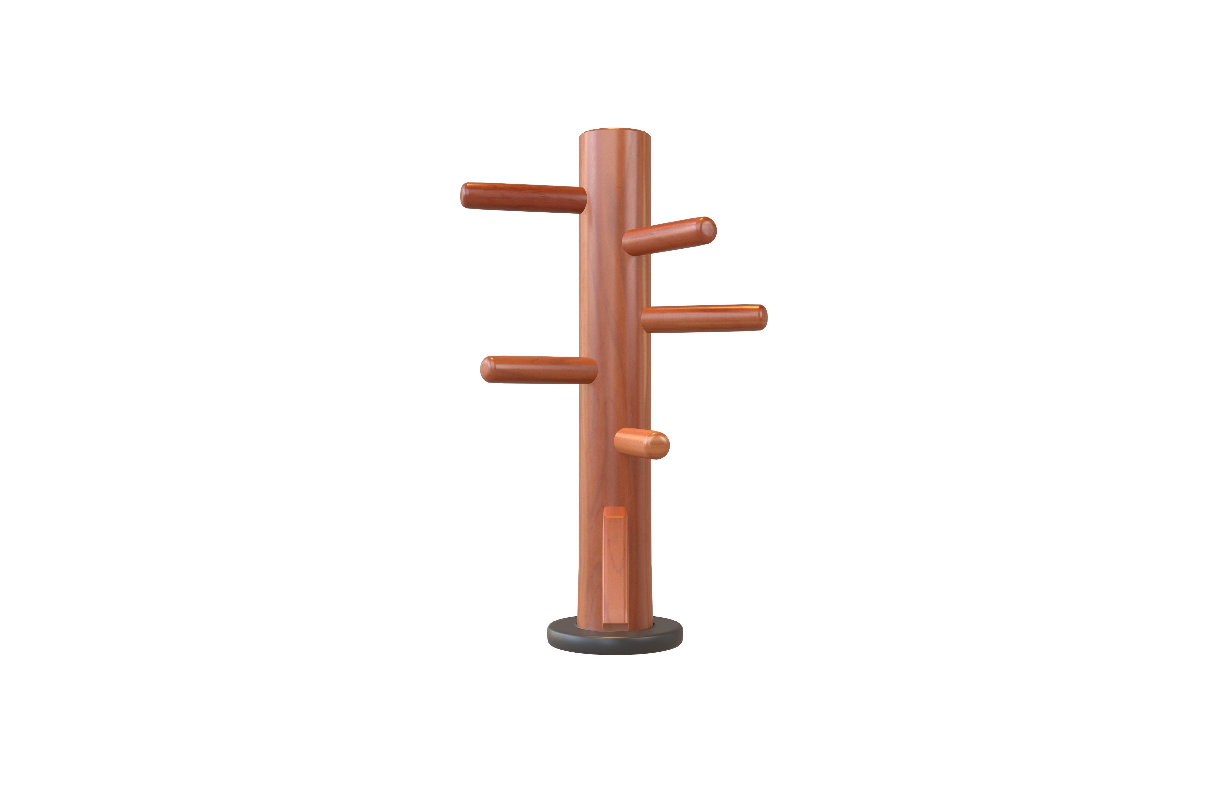 Wooden Dummy v1 001 Low-poly 3D model_2