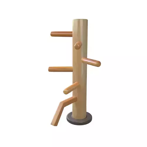 Wooden Dummy v1 002 Low-poly 3D model