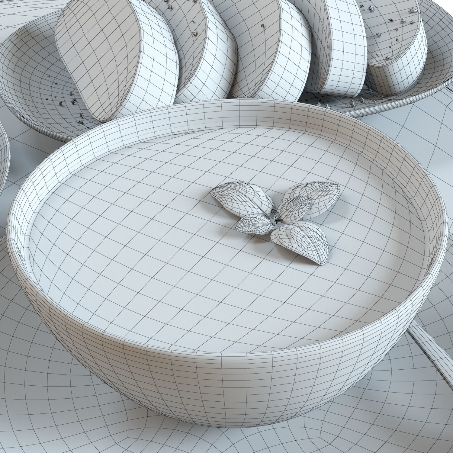 Food Set 03 - Tomato Soup and Bread 3D model_5