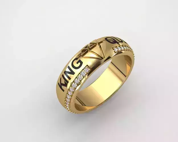 WEDDING RING king queen forvr 