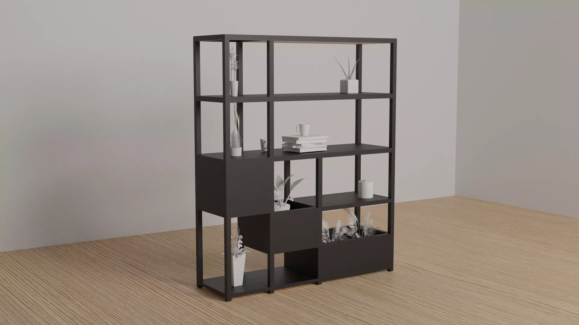 Interior Furniture Storage  Low-poly 3D model_0