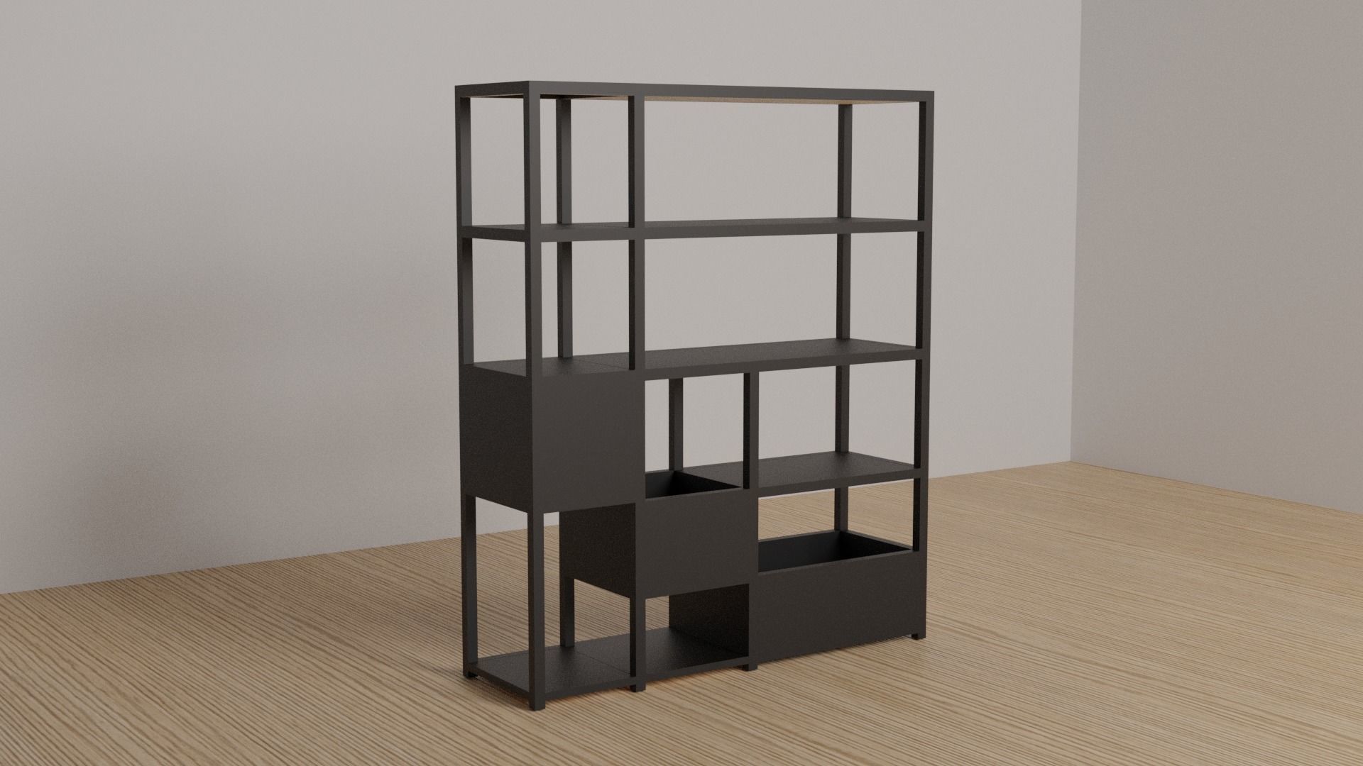 Interior Furniture Storage  Low-poly 3D model_1